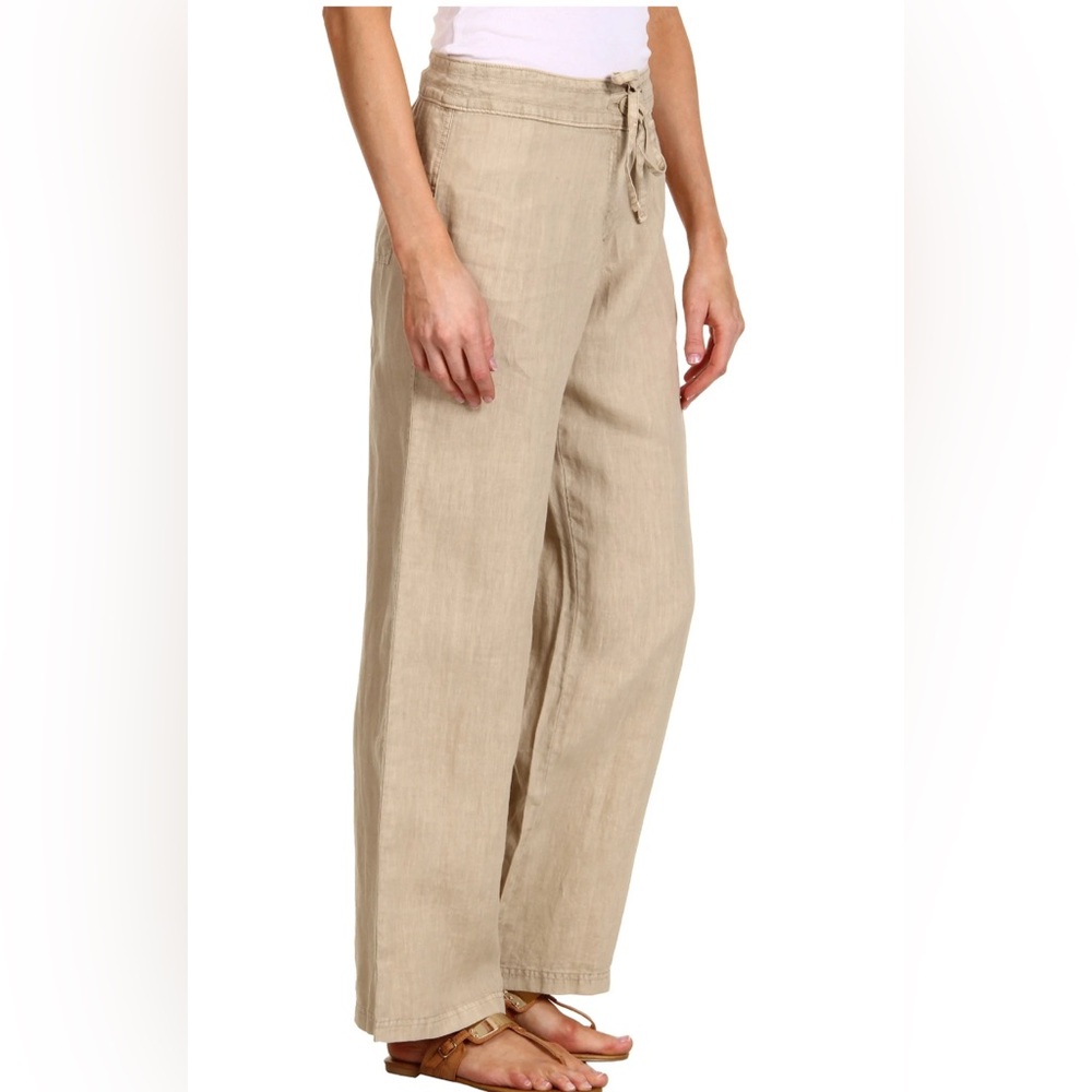 Tommy Bahama Wide Leg Linen Blend Pants in Tan size S